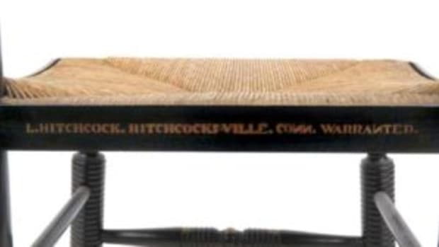  Common Hitchcock stencilled name. Courtesy of William J. Jenack Auctioneers, Chester, New York.