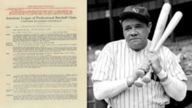 Babe Ruth player's contract