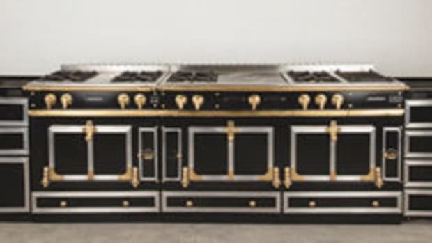 La Cornue Grand Palais Château Series custom eight-burner range, $25,000.