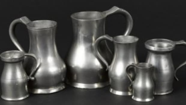 Channel Island pewter measures
