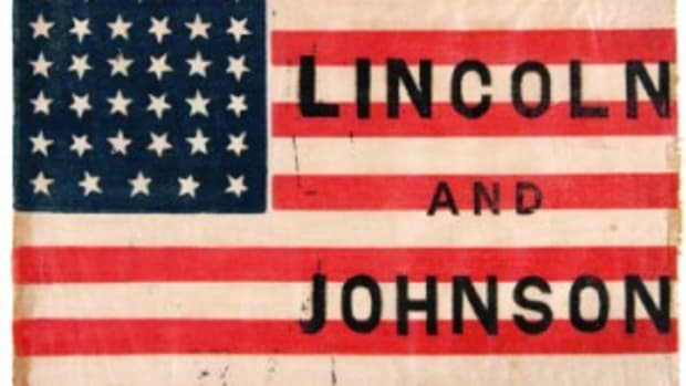 Lincoln/Johnson campaign flag