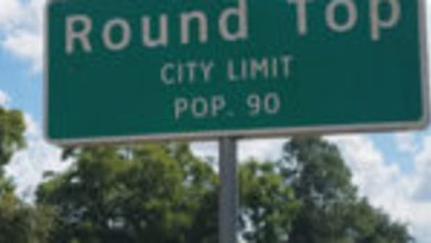 The regular population of the tiny town of Round Top, Texas, is 90. Photos courtesy Melanie Carnation Thomas