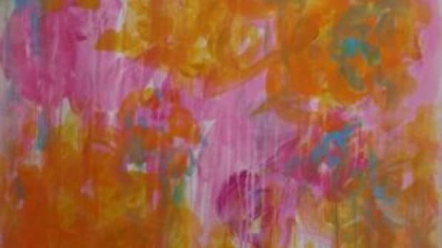 Twombly floral abstract