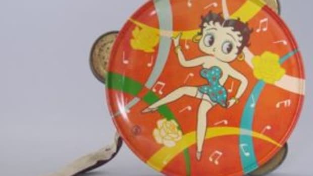 Betty Boop toy tambourine