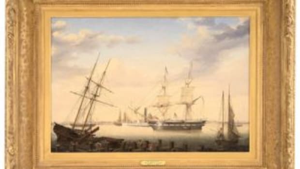 Fitz Henry Lane's New Bedford Harbor oil