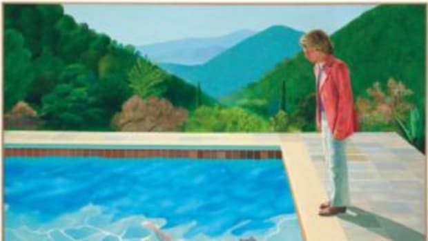 David Hockney, Portrait of an Artist (Pool With Two Figures)