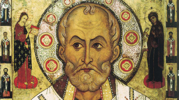  St. Nicholas, as he appears on a Russian icon dated to 1294 from Lipnya Church of St. Nicholas in Novgorod. Unless otherwise noted, all photos are from Wikimedia/public domain