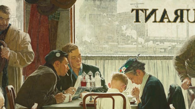 Saying Grace by Norman Rockwell