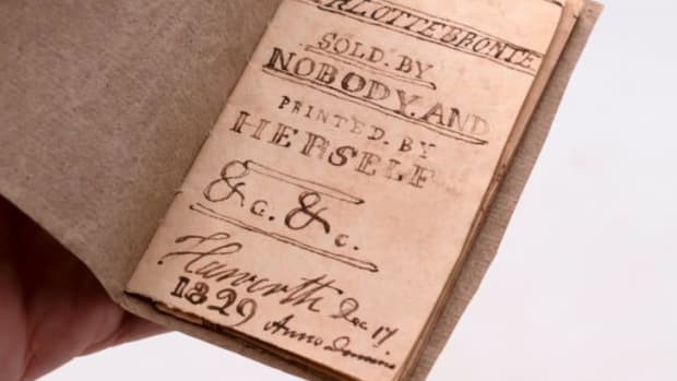 Brontë's tiny book was "sold by nobody and printed by herself."
