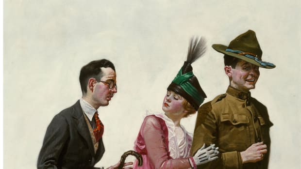 Norman Rockwell's Excuse Me! is expected to fetch more than $400,000.