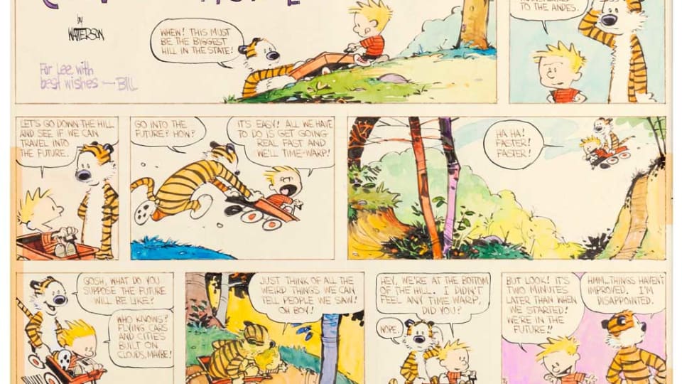 Calvin and Hobbes Sunday Comic Strip Sells for $480,000