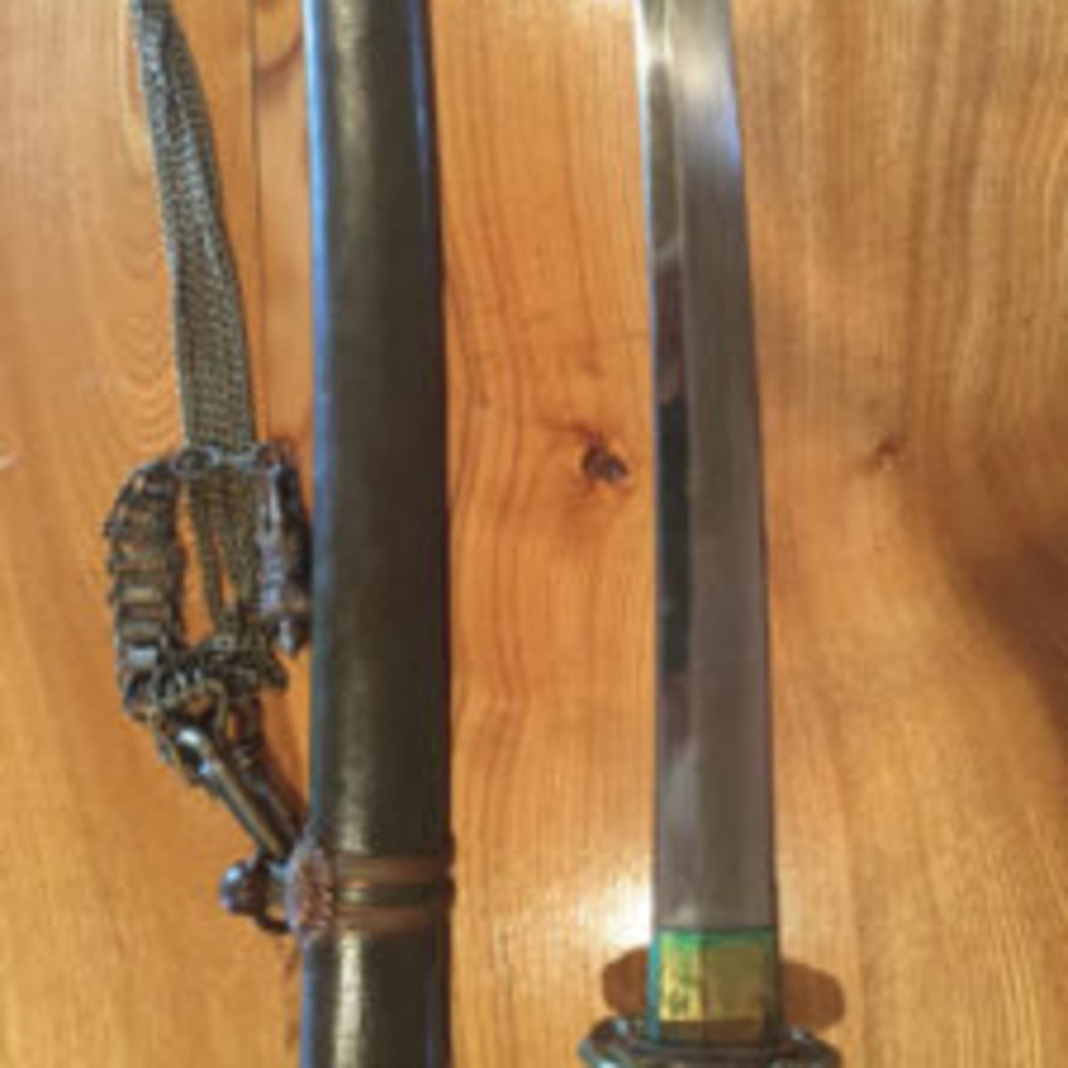 Vintage Sword Japanese Samurai Katana With Blade Signed & Sheath & Mattch Number 