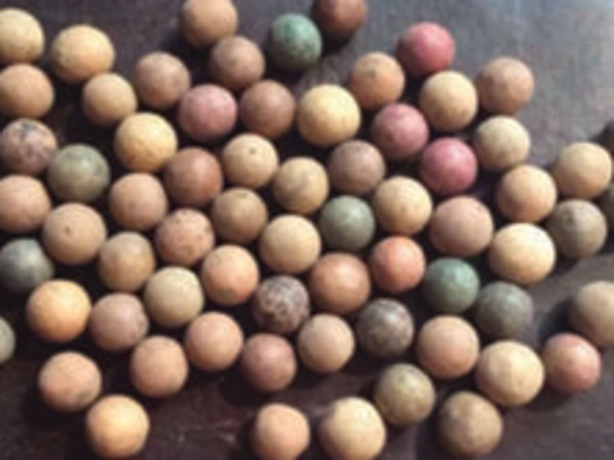 When were clay marbles made