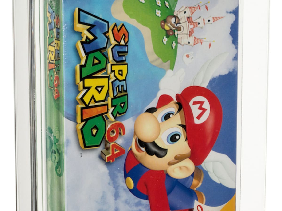 Unopened Super Mario 64 game from 1996 sells for $1.56M