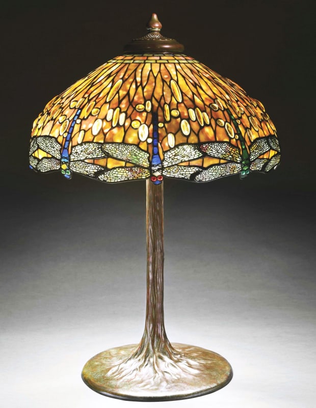 Lamps How To Tell Real From, Bronze Stained Glass Table Lamps Taiwan