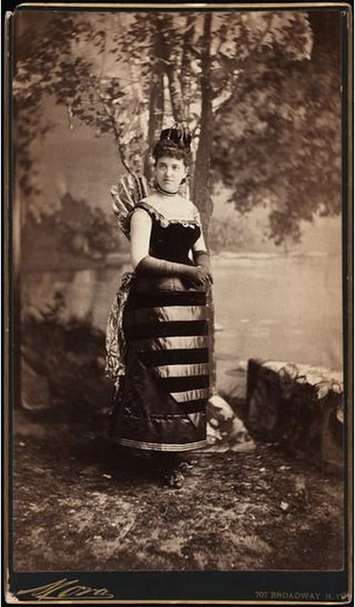 Mrs. William Seward Webb (neé Lila O. Vanderbilt), dressed as a hornet and wearing a diamond crown.