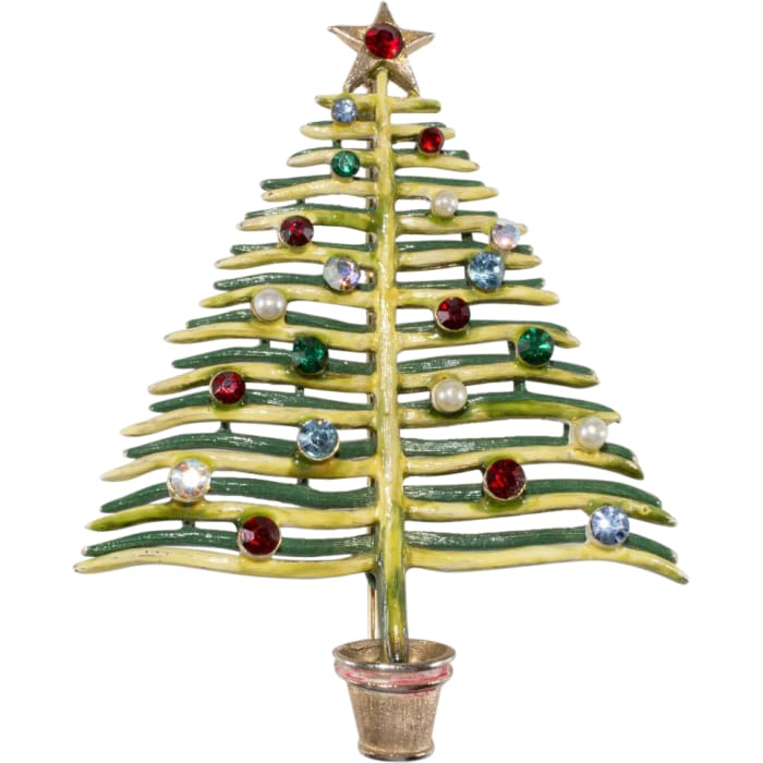 Christmas tree pin, 1960.