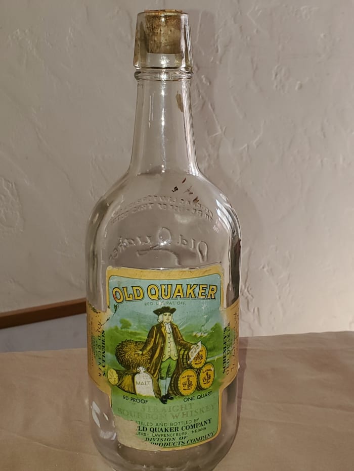 Old Quaker bottle