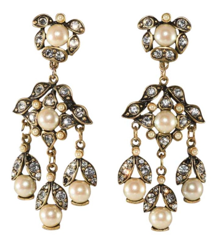 Hobé faux pearl earrings