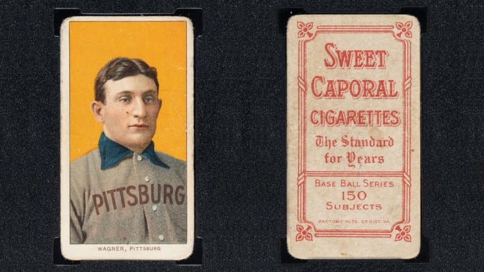 1909 T206 Honus Wagner baseball card