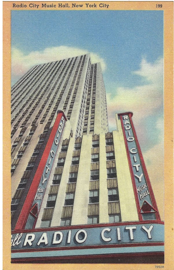 Radio City Music Hall postcard