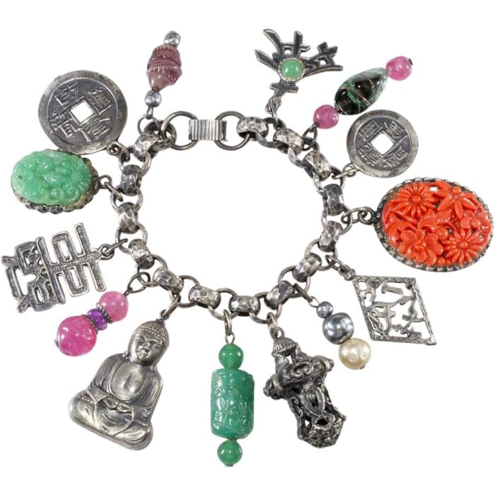Napier “Buddha” charm bracelet