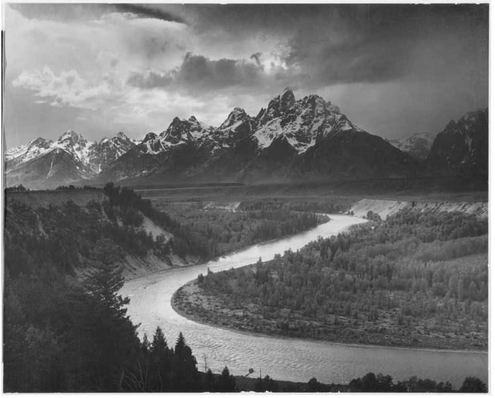 Wendy Beard allegedly sold this work by Ansel Adams, "The Tetons and the Snake River, Grand Teton National Park" (1942), without telling her consigner.