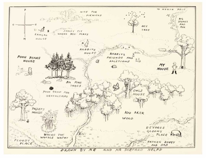Hundred Acre Wood Map