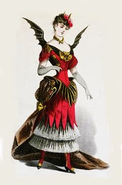 “Devil” (1885) from “L'Art Du Travestissement,” a French fancy dress book by Leon Salut in 1885.
