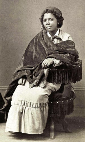 Edmonia Lewis, albumen print, c.1870.