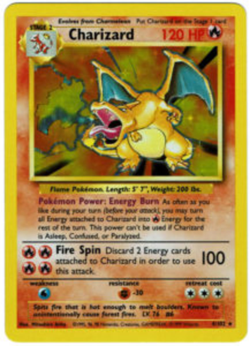  The most valuable Pokemon card in the Base Set, Charizard ($45), released in 1999.