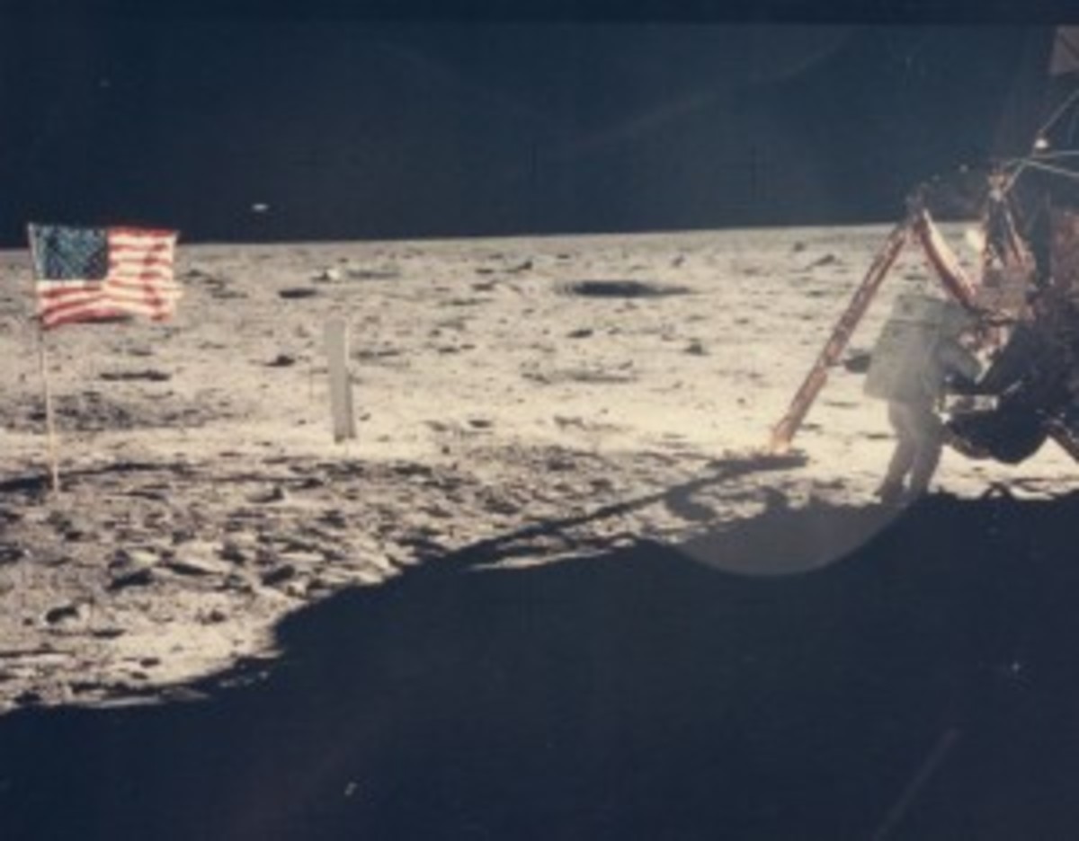 Neil Armstrong on moon