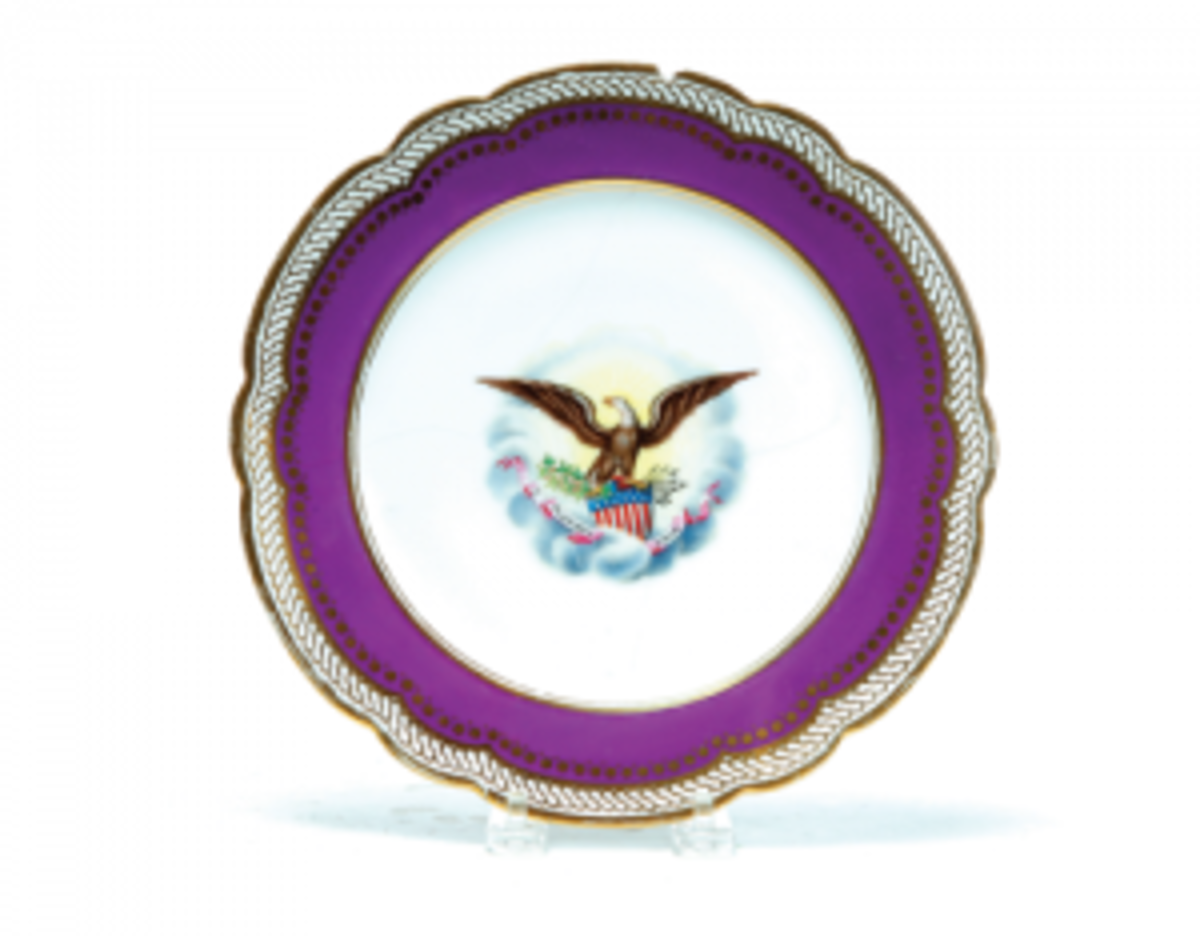 Lincoln's porcelain plate