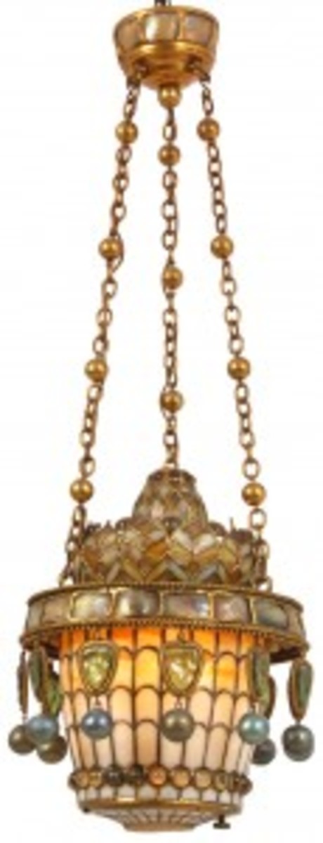 Tiffany Moorish-style lantern