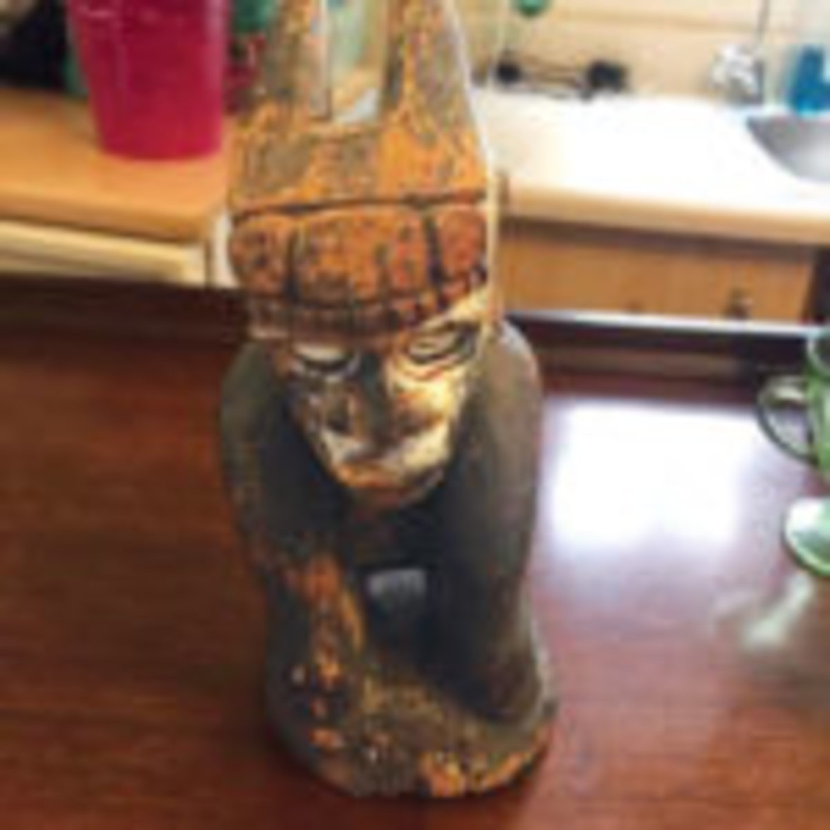 Mysterious carved figure