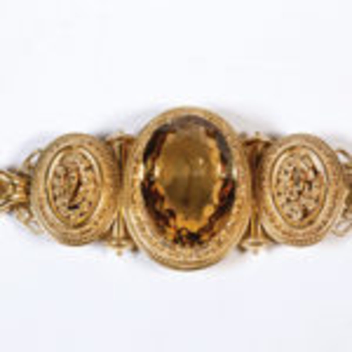 19th century Etruscan Revival gold bracelet with Papal States hallmark