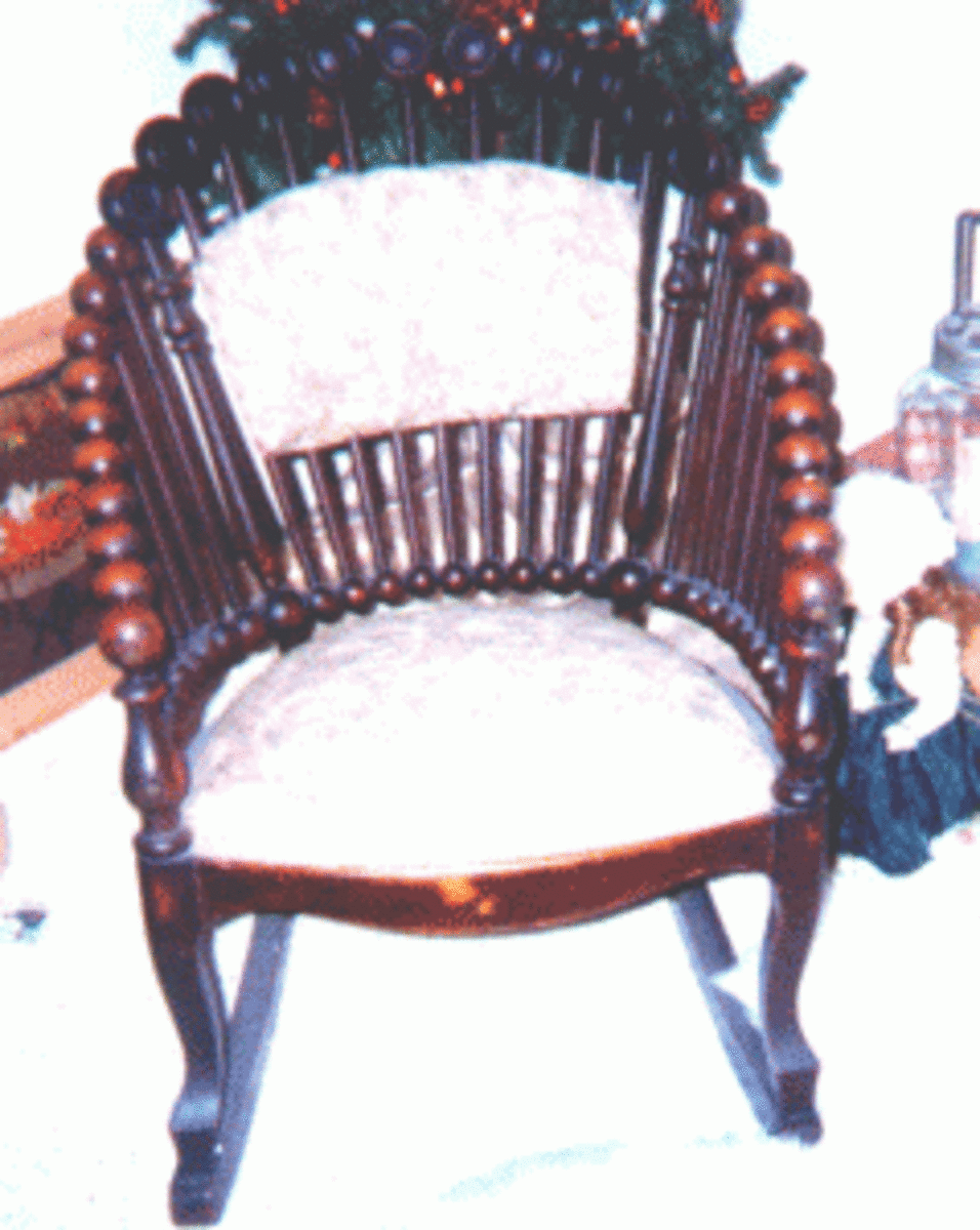 This “lollipop” chair, designed and patented by American chair maker George Hunzinger. (Photo courtesy Fred Taylor)