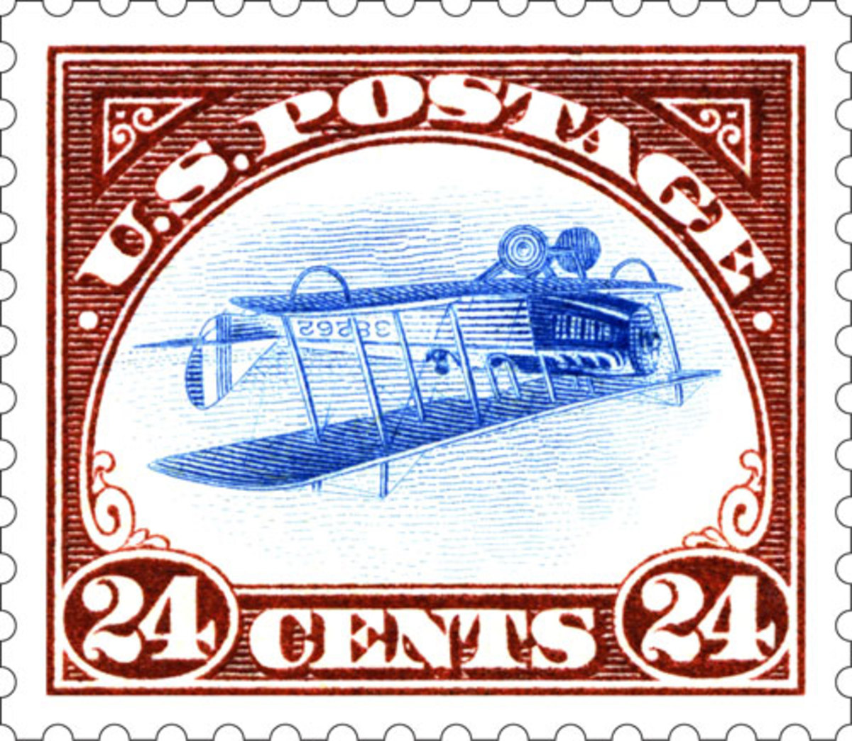 Inverted Jenny stamp