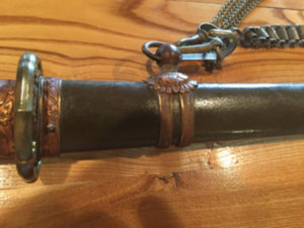 Japanese WWII scabbard detail