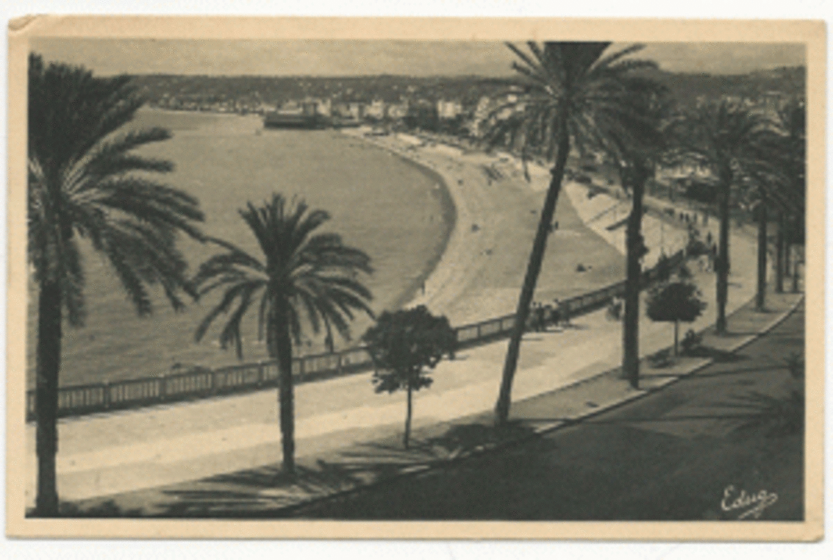French Riviera postcard
