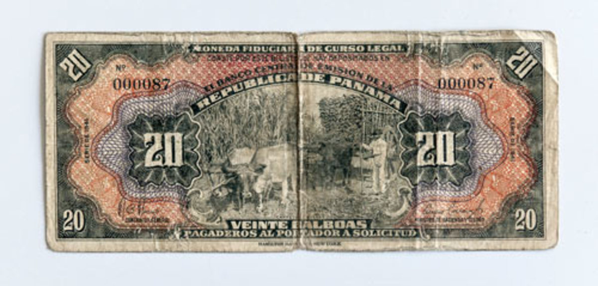 UNC Reproductions Panama banknotes 50 Pesos 1869 