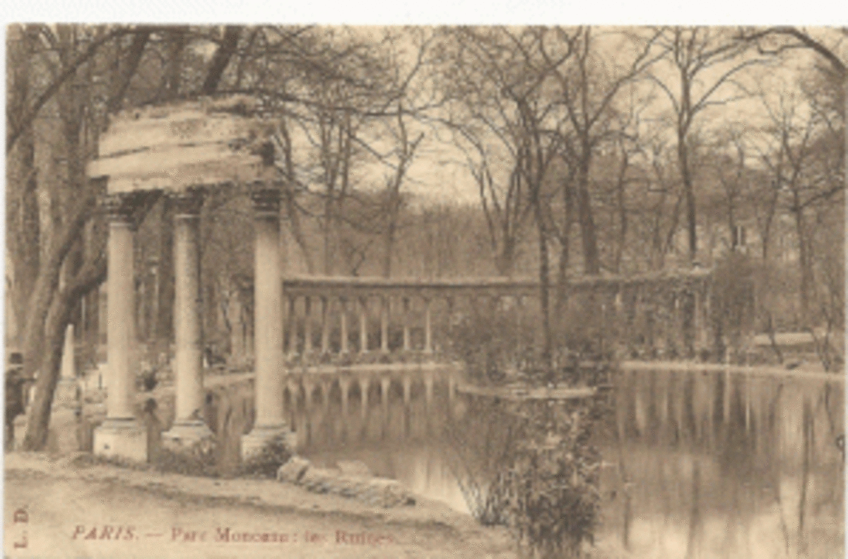 Parc Monceau postcard