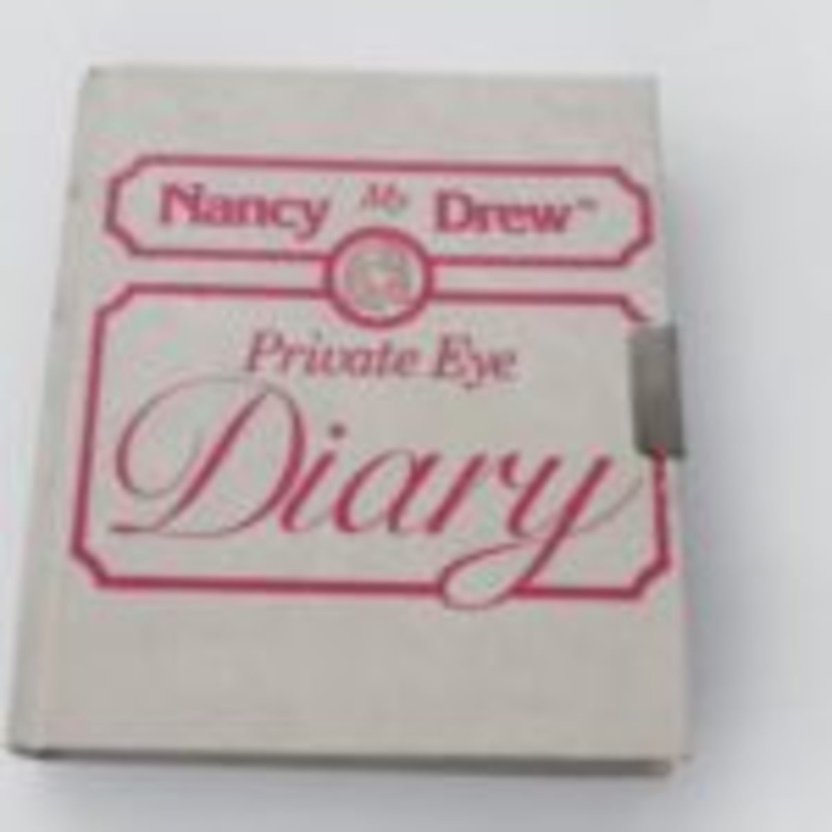 Hard to find white Nancy Drew diary - 1970s, signed by Harriet Stratemeyer Adams (Carolyn Keene at the time).