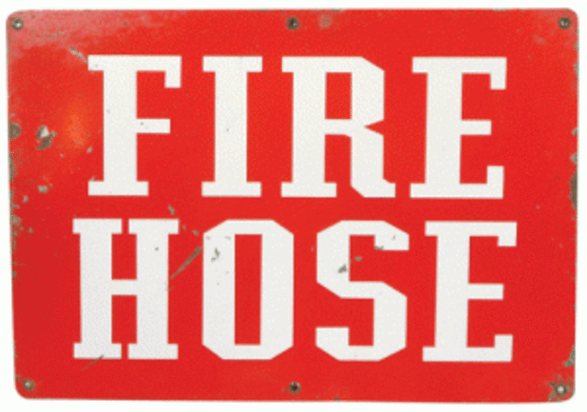 Fire Hose sign