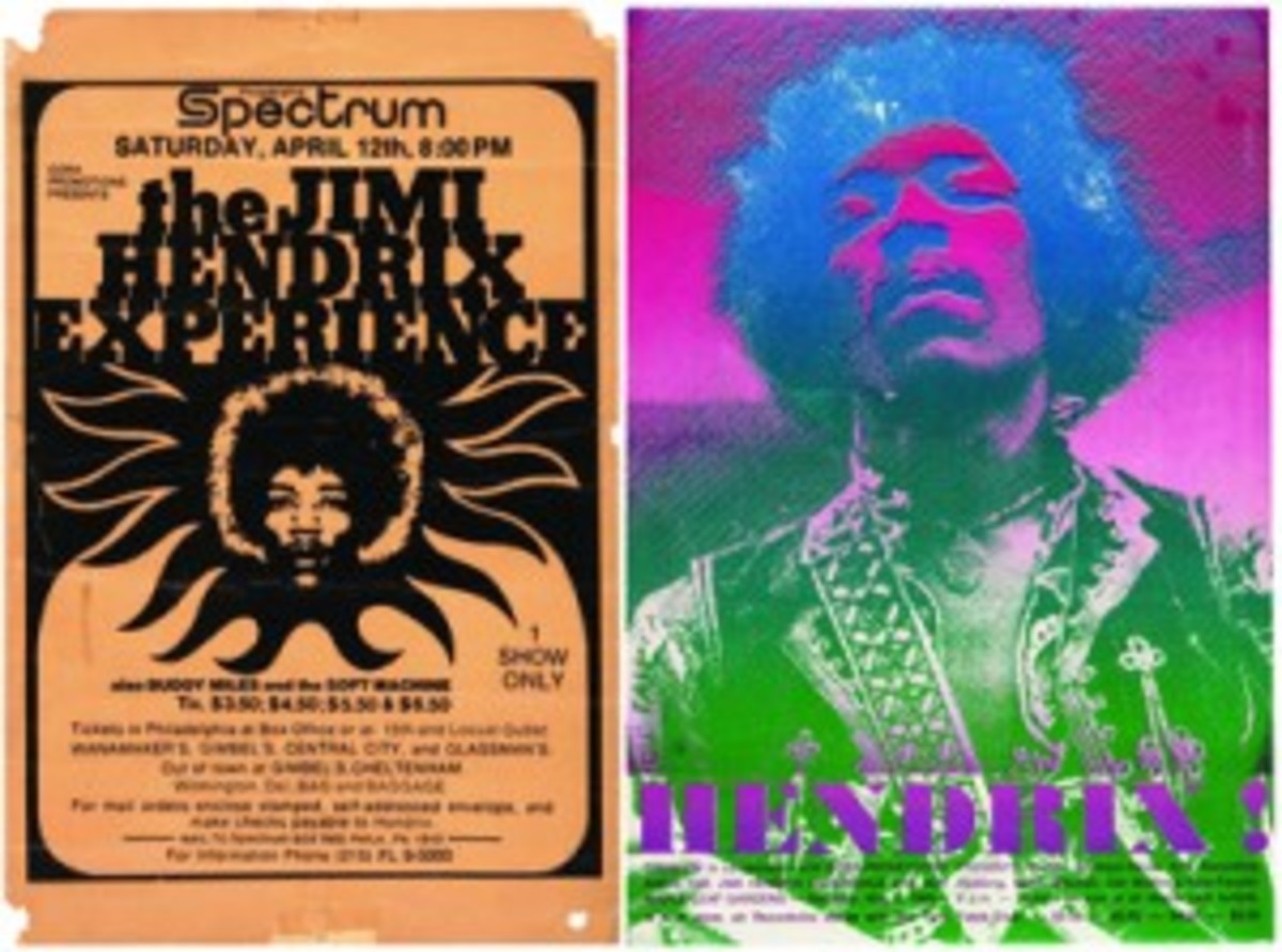 Rare Jimi Hendrix concert posters