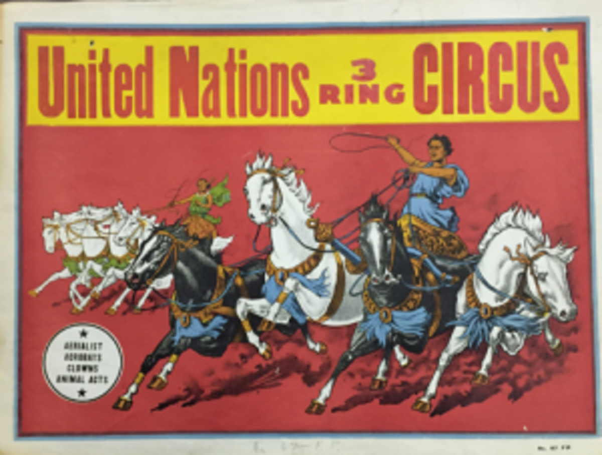 United Nations circus poster