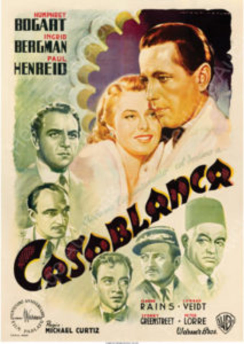 Casablanca, Italian release vintage poster