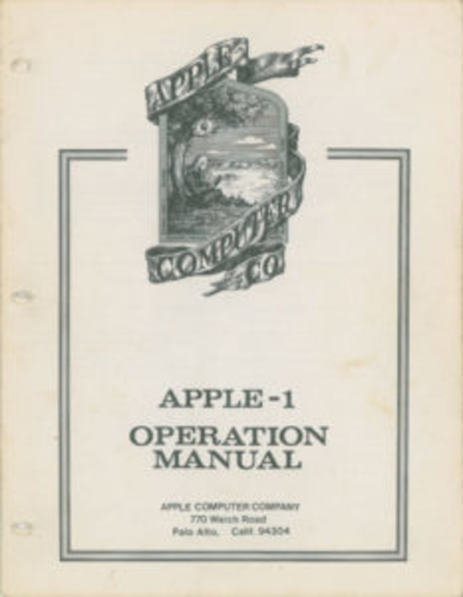 Apple-1 Operating Manual