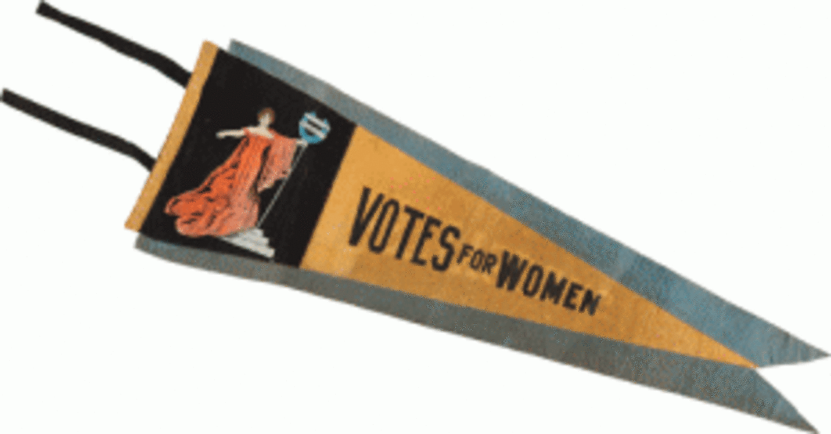 Women's suffrage pennant