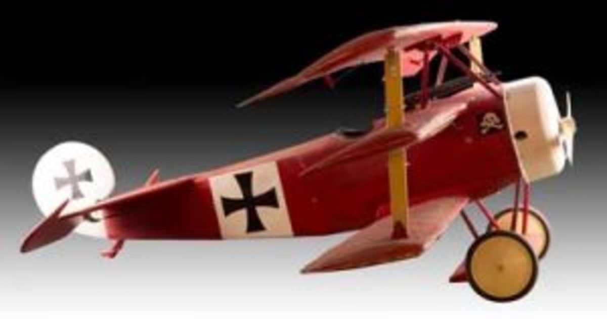 red baron model airplane